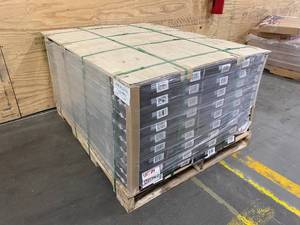 lot 1 image: UNITED WEAVERS-  Lot of 45 Boxes of Luxury Vinyl Plank Flooring (Bryant Collection) in Wine Barrel (1506.15 Total SQ. FT)