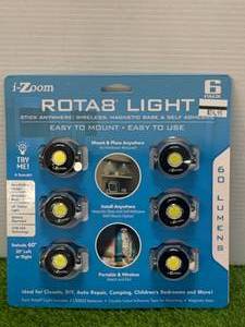 New Rota 8 Mount Anywhere Very Bright LED Light