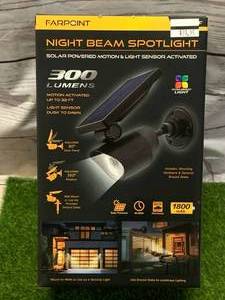 New Solar Powered Motion Activated Spotlight