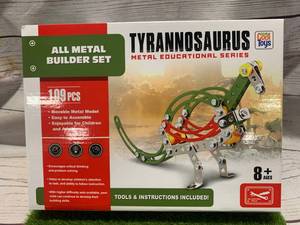New 109 Piece Tyrannosaurus Rex Metal Model Toy