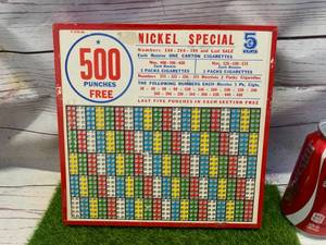 Antique Punch Board (Never Used) New Old Stock