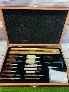New 42 Piece Gun Cleaning Kit in Wood Case