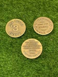 Lot of 3 Cat House Tokens