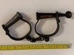 Prison Handcuffs with Working Key