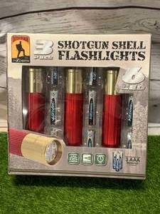 Three Pack Shotgun Shell Flashlights