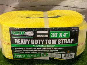 New 4� X 30� Tow Strap
