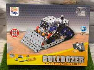 New 208 Piece Bulldozer Erector Set