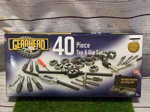 New Gear Head 40 Piece Tap & Die Set