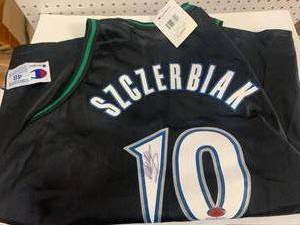 Minnesota Timberwolves Autographed Szczerbiak Jersey Size XL