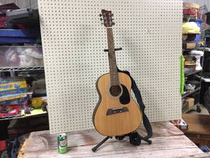 lot 79 image: First Act Acoustic Guitar With Stand