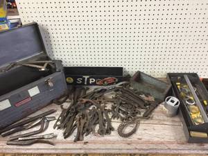 lot 120 image: Vintage-Antique Wrenches - Chisels - Tools