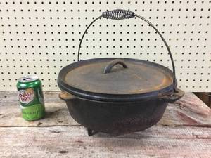 lot 128 image: Cast Iron Footed Cook Pot