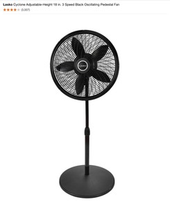 lot 25 image: HoneyWell Quiet Clean Air Purifier & Lasko Pedestal and Wall Mount Fan. Various Conditions. See Pictures