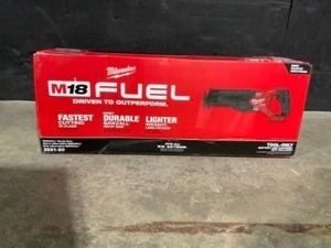lot 29 image: Milwaukee M18 FUEL GEN-2 18-Volt Lithium-Ion Brushless Cordless SAWZALL Reciprocating Saw (Tool-Only). See Pictures