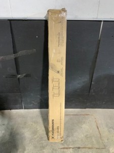 lot 35 image: FLEXIMOUNTS Black Adjustable Height Overhead Garage Storage Rack (96 in W x 48 in D). See Pictures