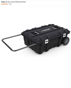 lot 41 image: Husky 25 Gal. Connect Rolling Tool Box, 24 in. Tool Box & 26 in. Tool Box. Various Conditions. See Pictures
