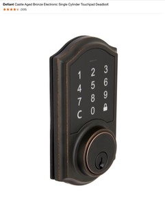 lot 47 image: Assorted Defiant Touchpad and Electric Keypad Deadbolts. Various Kinds & Conditions. See Pictures