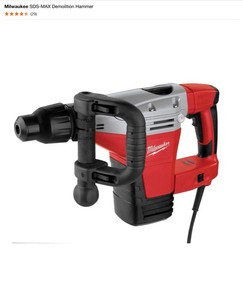 lot 53 image: Milwaukee SDS-MAX Demolition Hammer & Bosch SpeedX Drill Bit. See Pictures