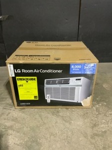 lot 58 image: LG Electronics 8,000 BTU 115-Volt Window Air Conditioner LW8016ER with ENERGY STAR and Remote in White. See Pictures