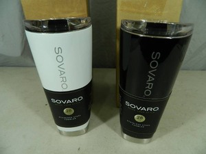 lot 96 image: 2 New Sovaro Stainless Steel Tumblers