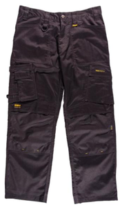 lot 156 image: New Dewalt Stretch Mens 34 in. W x 33 in. L Black PolyesterCottonElastane Heavy-Duty Stretch Work Pant