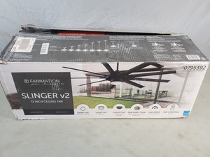 lot 30 image: New 72 inch Fanimation Ceiling Fan - Missing Remote Control