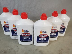 lot 63 image: 6 New Bottles of Kingsford Charcoal Lighter Fluid