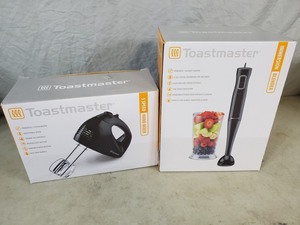 lot 71 image: New Toastmaster Hand Mixer and Immersion Blender