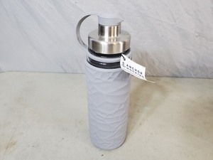 lot 83 image: New Anchor Hocking Glass  Rubber Water Bottle