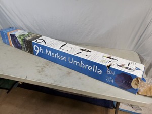 lot 97 image: New SimplyShade 9-ft Navy Slide-tilt Market Patio Umbrella