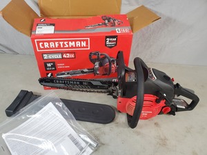 lot 105 image: Craftsman 16 inch Gas Chainsaw