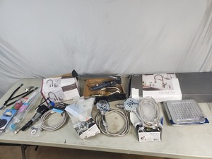 lot 110 image: Assorted Kitchen Faucets, Bathroom Faucets, Plumbing, Shower Heads