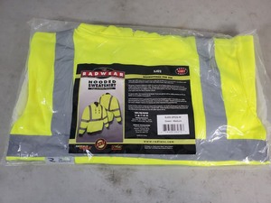 lot 130 image: New High Vis Hooded Sweatshirt