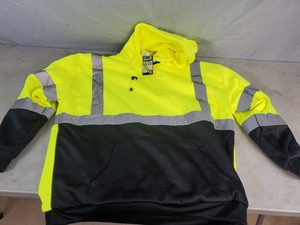 lot 133 image: New High Vis Hooded Sweatshirt