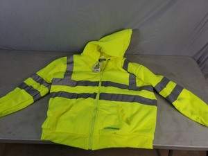 lot 134 image: New Forester ANSI High Vis Hooded Zipper Sweatshirt