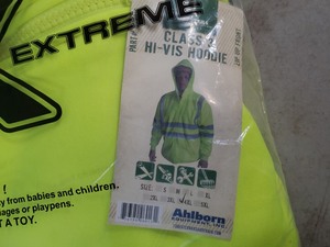 lot 135 image: New Forester ANSI High Vis Hooded Zipper Sweatshirt