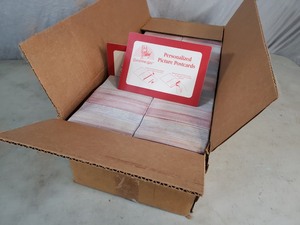 lot 141 image: New Case of 1800 Personalized Picture Postcards