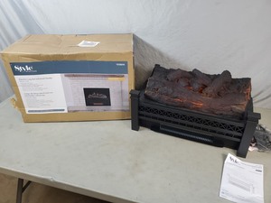 lot 145 image: New Space Heater  Simulated Flame Fireplace Insert - See Note