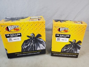 lot 148 image: 2 New Boxes of 39 Gallon Trash Bags
