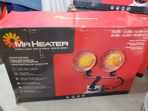 lot 152 image: 3 Mr. Heater Dual Propane Heaters - See Notes