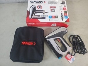 lot 157 image: Arrow Electric Stapler  Nailer with Case - Used Once