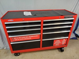 lot 18 image: New Craftsman 52 inch Rolling Tool Box  Chest - Scuffed