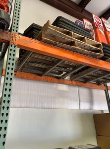 lot 4A image: Lot of Pallet Racking - (2) 12 Uprights and (4) 8 Crossbeams