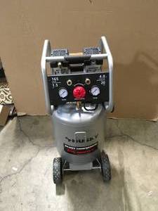 lot 8 image: 20 Gal. Vertical Electric-Powered Silent Air Compressor by Husky Customer Returns See Pictures