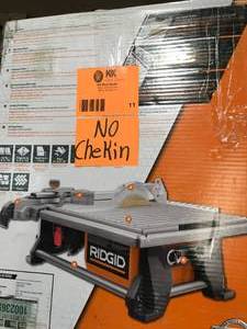 lot 11 image: Lot of 4 Assorted Ryobi Tile Saws Customer Returns See Pictures