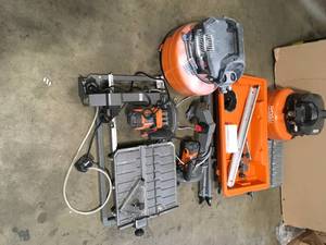 lot 13 image: Lot of Assorted Salvage Ridgid Tools For Parts Only Customer Returns See Pictures