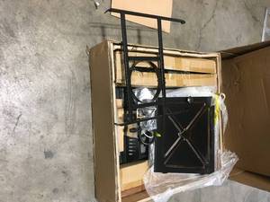 lot 30 image: Crossridge 50,000 BTU Antique Bronze Finish Gas Fire Pit by Hampton Bay Customer Returns See Pictures