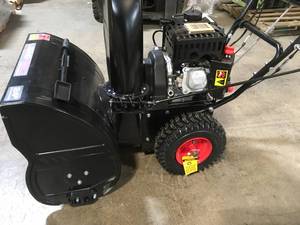 lot 37 image: 24 in. 212cc 2-Stage Electric Start Gas Snow Blower by PowerSmart Customer Returns See Pictures