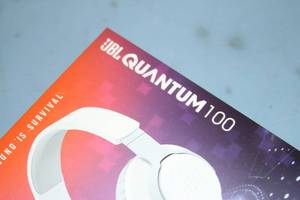 lot 82 image: New in Box JBL Quantum 100 Wired Over-Ear Video Gaming Headset  Headphones