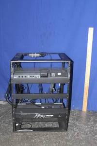 lot 89 image: Middle Atlantic AV Equipment Rack Frame with Miscellaneous Pro Audio Video & Control Equipment